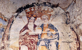 Cripta di San Guglielmo, la Trinit�: affresco