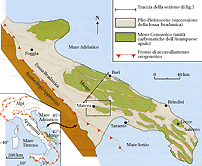 ubicazione geologico-regionale dell'area di matera