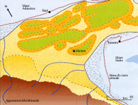 evoluzione dell'arcipelago paleomurgiano e della fossa bradanica