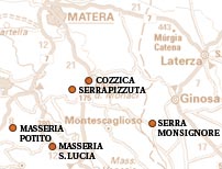 Ubicazione dei siti del Paleolitico medio