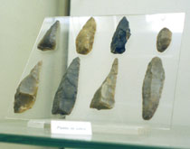 Reperti del periodo paleolitico conservati al Museo Ridola di Matera.